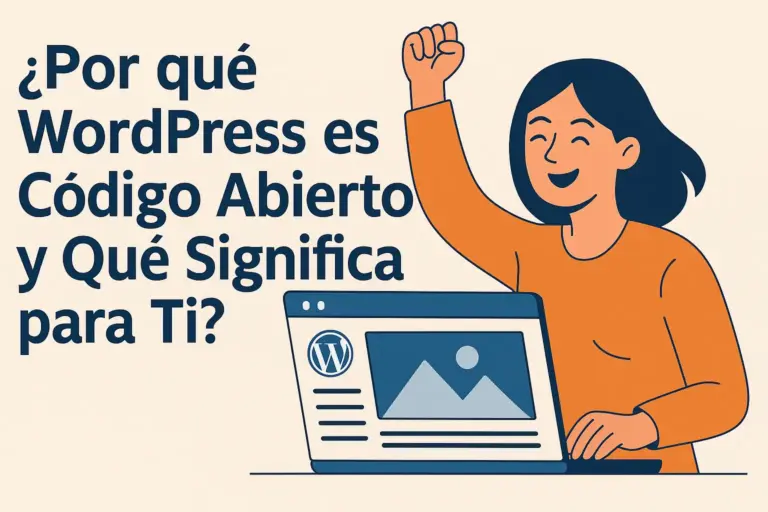 Mujer logrando su objetivo de crear una página web con WordPress, gracias al servicio de creación de sitios web de Iberostudio.