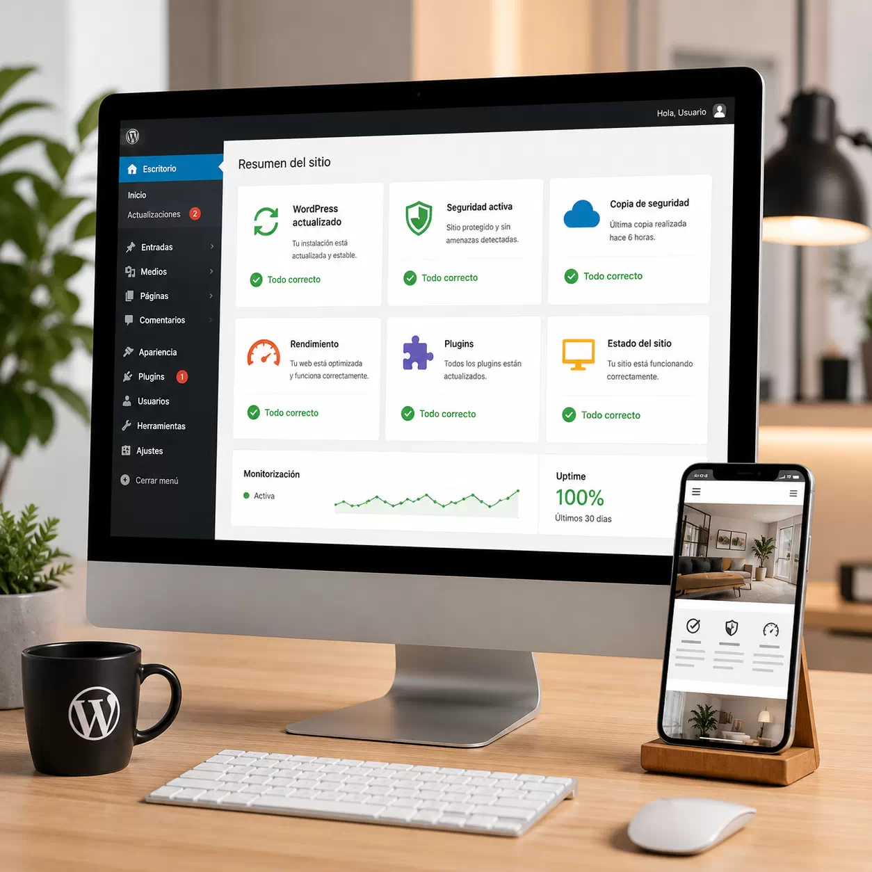 WordPress Maintenance in Murcia for Secure, Updated Websites 1 WordPress maintenance for secure, updated and reliable websites
