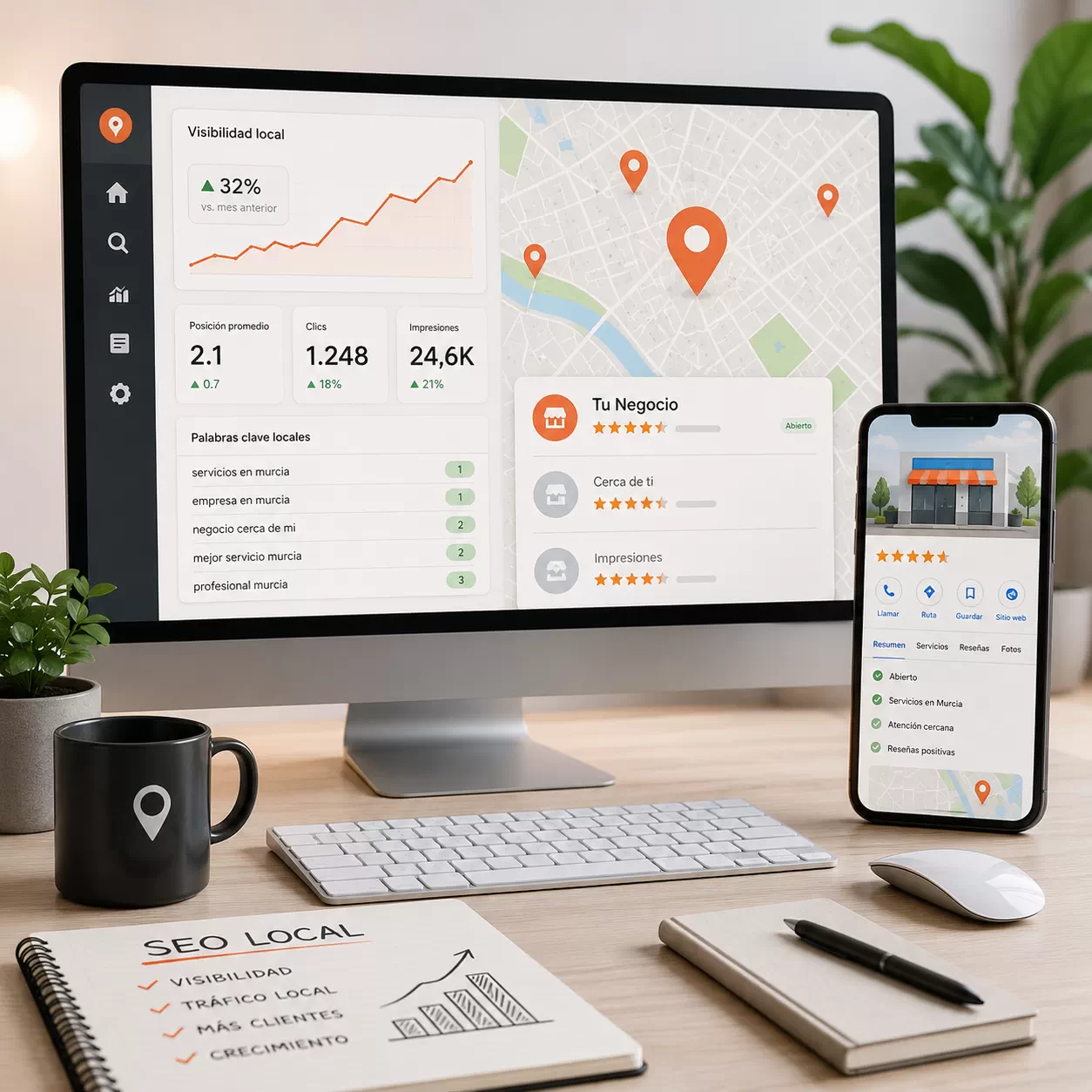 Local SEO in Murcia for Businesses That Want More Visibility 1 Local SEO for businesses that want to be found by nearby customers